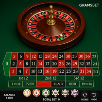GramsBet - Roulette Table Game - European and American